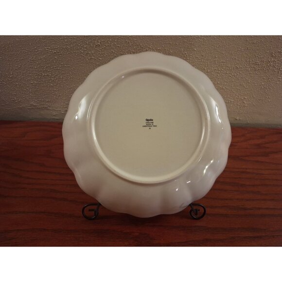 Spode England Christmas Tree Round Fluted Serving Dish Bowl 10 Inch #S3324 - Picture 9 of 12